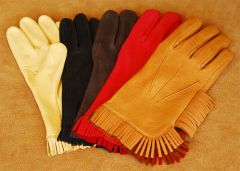 Geier Gloves Deerskin Fringe Gloves