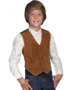 Scully Kid's Boar Suede Vest