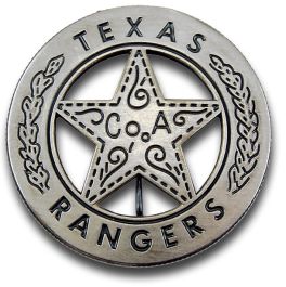 Old West Historic Replica Badge: Texas Rangers Star